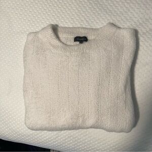 Majorelle/Revolve Fuzzy Oversized White Sweater